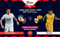 Link xem trực tiếp Philippines vs Brunei, bảng A AFF Cup 2022