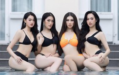 Á hậu Ngọc Thảo và thí sinh Hoa hậu Việt Nam "đốt mắt" với bikini