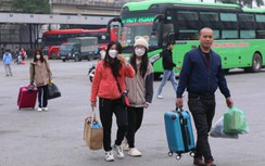 Bến xe Hà Nội đón cả trăm nghìn khách dịp Tết Dương lịch