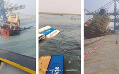 Ấn Độ: Tàu chở hàng nghiêng 70 độ, hàng chục container rơi xuống biển