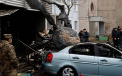 Video hiện trường vụ rơi trực thăng ở Kiev, Bộ trưởng Nội vụ Ukraine tử nạn