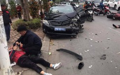 Tài xế xe biển xanh gây tai nạn liên hoàn ở Hà Nội có nồng độ cồn