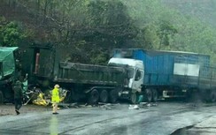 Lái xe tải tử vong tại chỗ sau vụ tai nạn liên hoàn giữa 3 ô tô trên QL18A