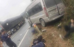 Xe khách đấu đầu xe đầu kéo ở Lạng Sơn, 1 người chết, 3 người bị thương