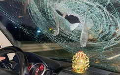 Xác minh ô tô bị ném vỡ kính khi chạy trên cao tốc Hà Nội - Ninh Bình
