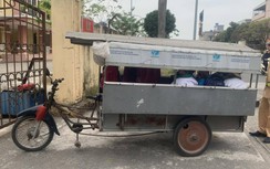 Giật mình xe tự chế "nhồi nhét" khi đưa đón học sinh ở Thái Bình