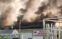 Cháy lớn tại nhà máy bánh kẹo trong Khu kinh tế Chân Mây - Lăng Cô