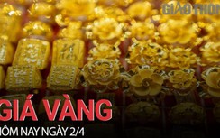 Giá vàng hôm nay 2/4: Lao dốc mạnh