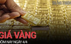 Giá vàng hôm nay 4/4: Vàng trong nước tiếp tục tăng mạnh