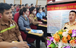 Gần 500 công nhân ở huyện nghèo tỉnh Lào Cai được tập huấn ATGT
