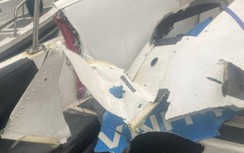 Video clip vụ máy bay rơi tại Quảng Ninh: Khói nghi ngút sau tiếng nổ lớn