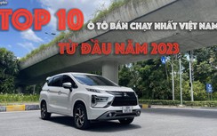 Infographic: TOP 10 ô tô bán chạy nhất Việt Nam đầu năm 2023