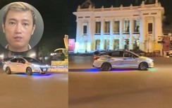 Chạy ô tô drift náo loạn trước Nhà hát Lớn, tài xế bị bắt khẩn cấp