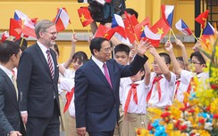 Toàn cảnh lễ đón Thủ tướng Séc thăm Việt Nam