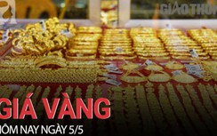 Giá vàng hôm nay 5/5: Tăng mạnh rồi quay đầu giảm