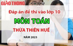 Đáp án đề thi tuyển sinh lớp 10 môn Toán Thừa Thiên Huế năm 2023