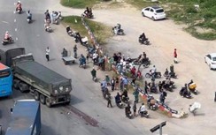 Xe đầu kéo đâm xe máy ở vòng xuyến QL1A tránh TP Thanh Hóa, 1 người tử vong
