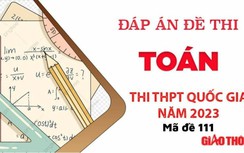 Gợi ý đáp án môn Toán mã đề 111 tốt nghiệp THPT Quốc Gia 2023