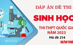 Gợi ý đáp án môn Sinh Học mã đề 214 tốt nghiệp THPT Quốc Gia 2023