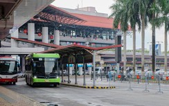 Cảng hàng không Nội Bài dùng xe buýt điện kết nối hai nhà ga