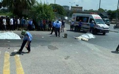 Tai nạn ô tô tải và xe máy, 3 người tử vong gần Khu công nghiệp Quang Minh