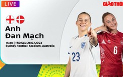Link xem trực tiếp Anh vs Đan Mạch, bảng D World Cup nữ 2023