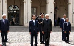 Tổng thống Italy chủ trì lễ tiễn Chủ tịch nước Võ Văn Thưởng và phu nhân