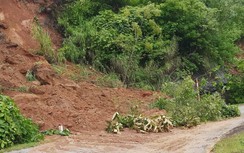 Sạt lở đất chia cắt đường nối hai tỉnh Lào Cai - Lai Châu
