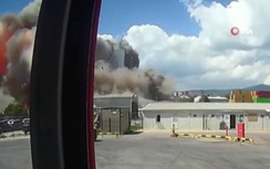 Video nổ lớn như động đất tại cảng thường nhận ngũ cốc từ Ukraine