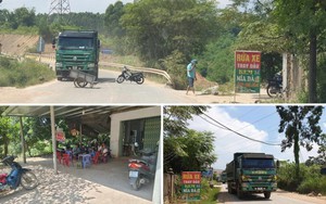 Phú Thọ: Vì sao người dân chặn đường đoàn xe chở đất đi qua?