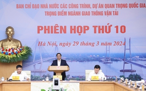 Thủ tướng chủ trì phiên họp thứ 10 Ban chỉ đạo các công trình trọng điểm ngành GTVT