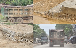 Dự án cải tạo đường tỉnh 295 qua Bắc Ninh: Xe chở đất đổ thải sai vị trí