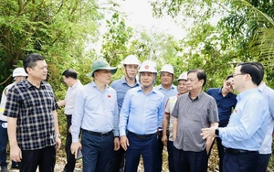 Đoàn công tác Quốc hội khảo sát thực địa dự án đường Hồ Chí Minh tại An Giang
