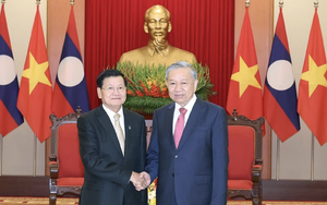Tổng Bí thư Tô Lâm chúc mừng Tổng Bí thư Đảng Nhân dân cách mạng Lào