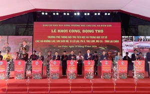 Nhiều tỉnh khởi công trường phổ thông nội trú cho các xã biên giới