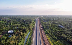 Cao tốc Mỹ Thuận - Cần Thơ qua góc nhìn flycam