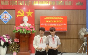 Hai nam sinh lớp 7 ở Hà Tĩnh cứu hai em nhỏ khỏi đuối nước