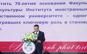 Khoa Ngôn ngữ và Văn hóa Nga - ĐH Ngoại ngữ kỷ niệm 70 năm, nhận Bằng khen của Thủ tướng