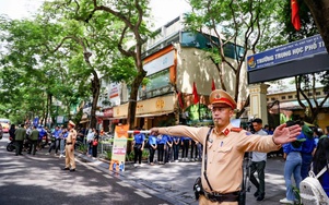 Hà Nội bố trí cả trăm chốt trực đảm bảo giao thông phục vụ hai kỳ thi lớn trong tháng 6