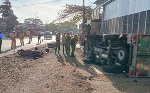 Bản tin TNGT 13/2: Ô tô tải lật nghiêng sau va chạm xe đầu kéo, 3 người thương vong