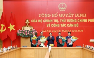 Trao quyết định Phó Bí thư Đảng ủy Chính phủ và bổ nhiệm lãnh đạo 4 bộ, cơ quan ngang Bộ