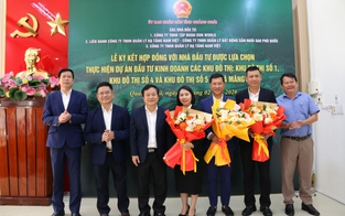 Quảng Ngãi ký hợp đồng với các nhà đầu tư thực hiện 3 khu đô thị gần 27.000 tỷ đồng