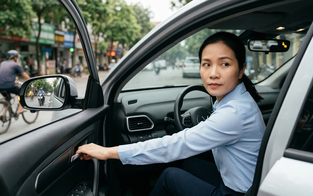 Mở cửa xe thiếu quan sát nguy hiểm thế nào?