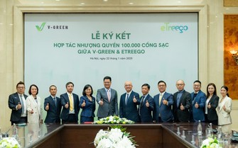 V-GREEN nhượng quyền 100.000 cổng sạc VinFast tại ba nước Đông Nam Á