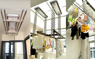 Giàn phơi thông minh tối ưu hóa không gian ban công chật hẹp