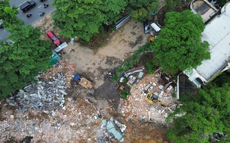 Rốt ráo dọn dẹp khu "đất vàng" để xây công viên và Đài tưởng niệm nạn nhân Covid-19