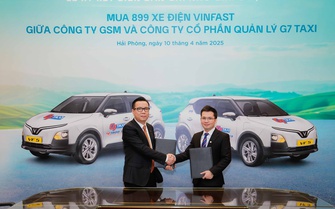 Taxi G7 đặt mua 899 xe điện của Xanh SM