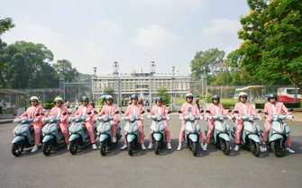 Đoàn xe Yamaha Grande và Janus xuống phố