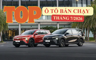 TOP 10 ô tô bán chạy tháng 7/2026: VinFast chiếm 5 vị trí dẫn đầu