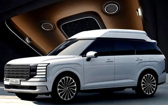 Hyundai Palisade hoàn toàn mới có trần nhô cao